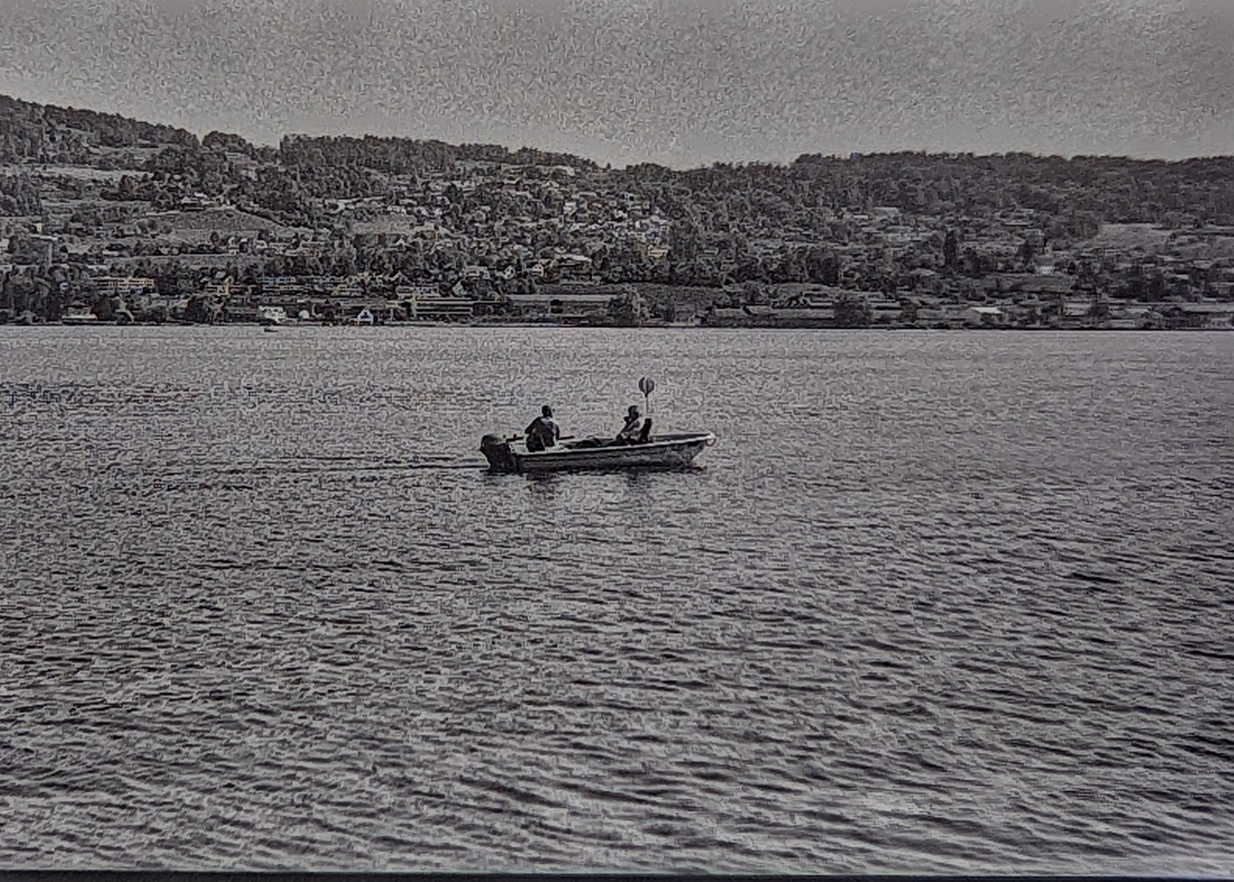 Fishing on Lake Zurich
