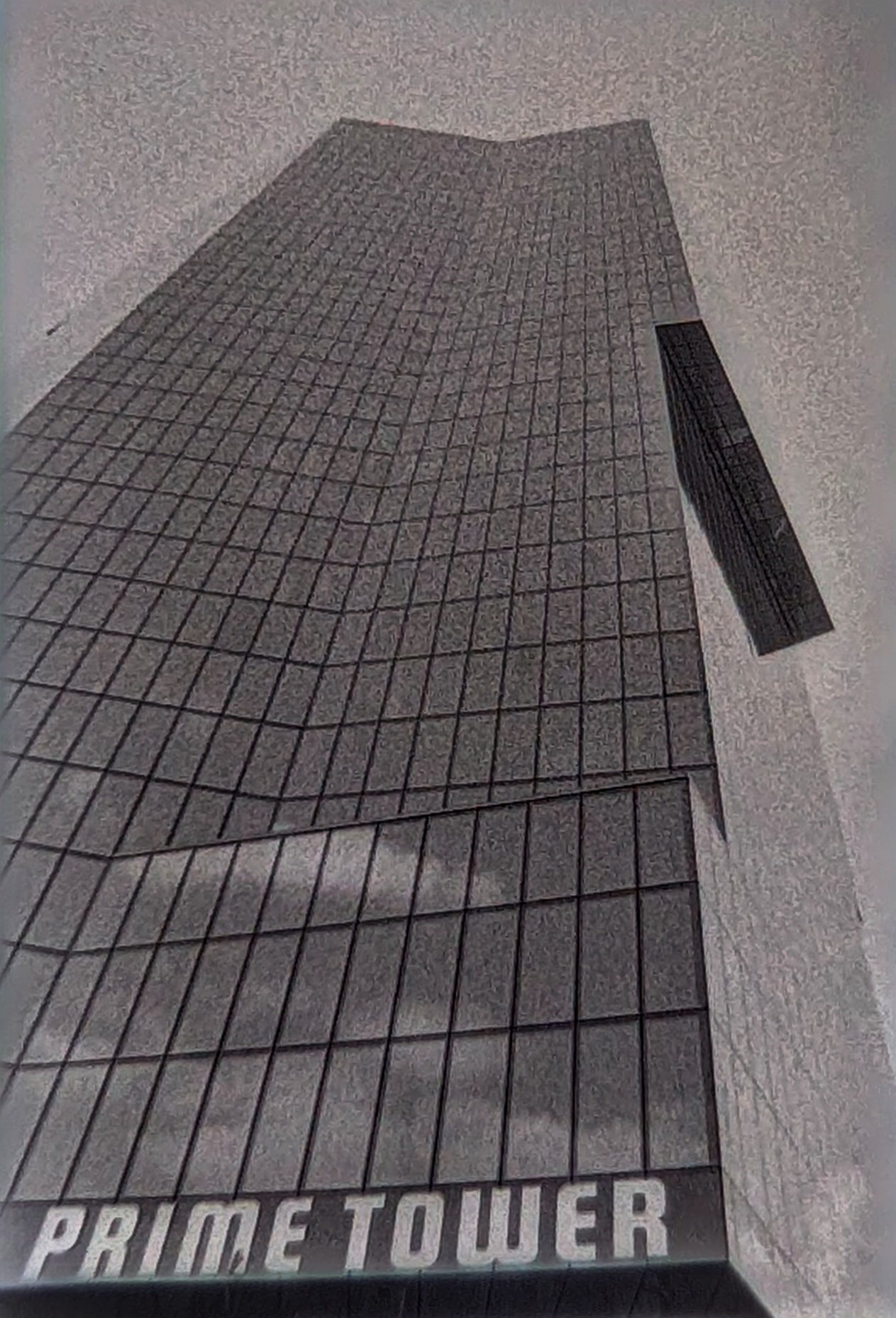 Close-Up of the Primetower in Zurich