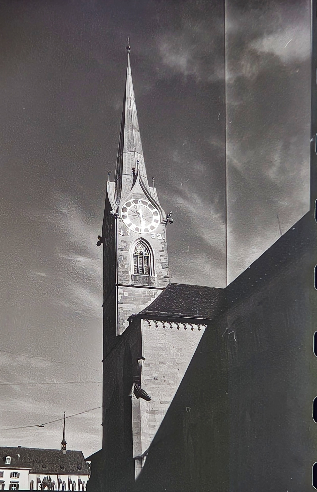 Fraumünster church tower in Zurich