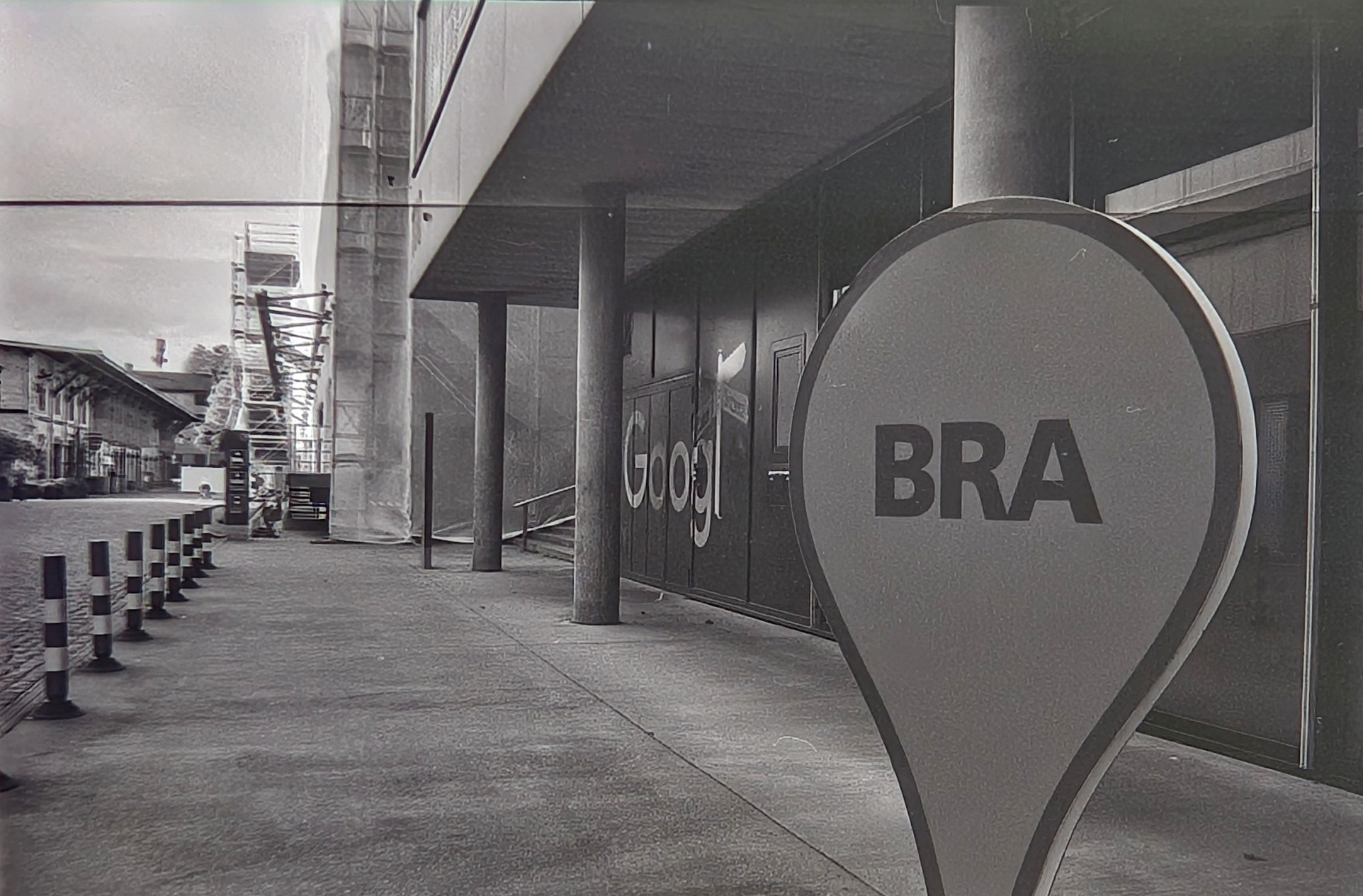 In front of one of the Google offices in Zurich